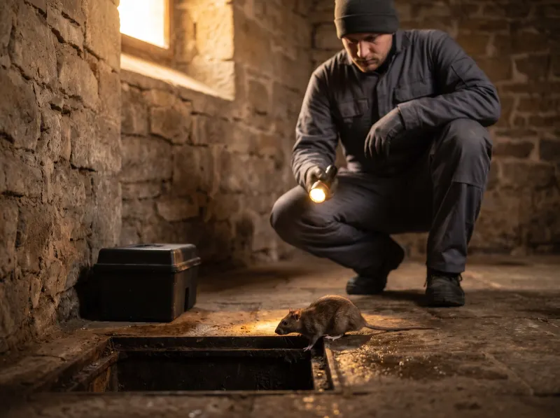 Ratten im Kellergewölbe